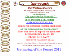 Tablet Screenshot of dustybunch.com